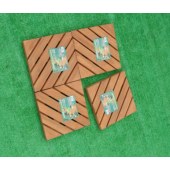 Customized solid wood mats
